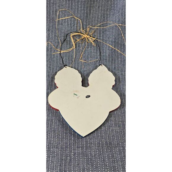 Vintage Raggedy Ann & Andy Wooden Wall Hanging Sign "Friendship Starts In The He - Picture 3 of 5